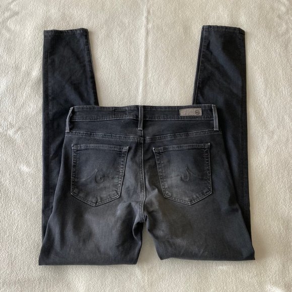 AG Adriano Goldschmied Farrah High-Rise Skinny Ankle Jean Gray/Grey - Picture 6 of 11